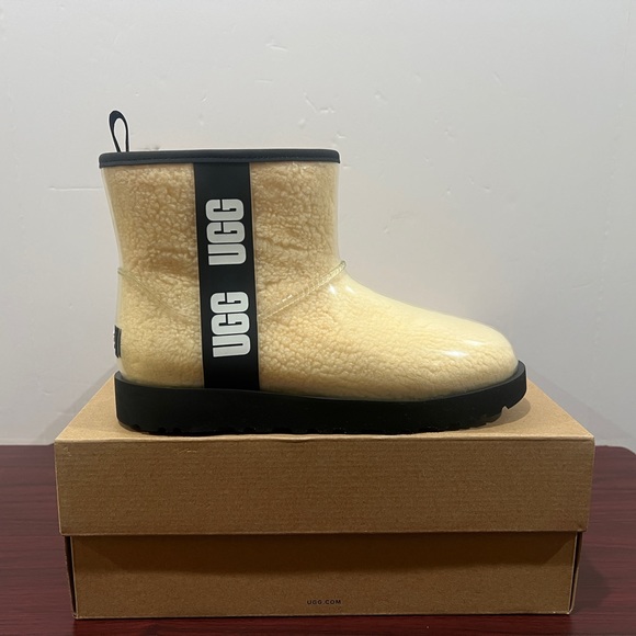Ugg, Women, Classic Clear Mini, 1113190, Cream & Black - Picture 1 of 13